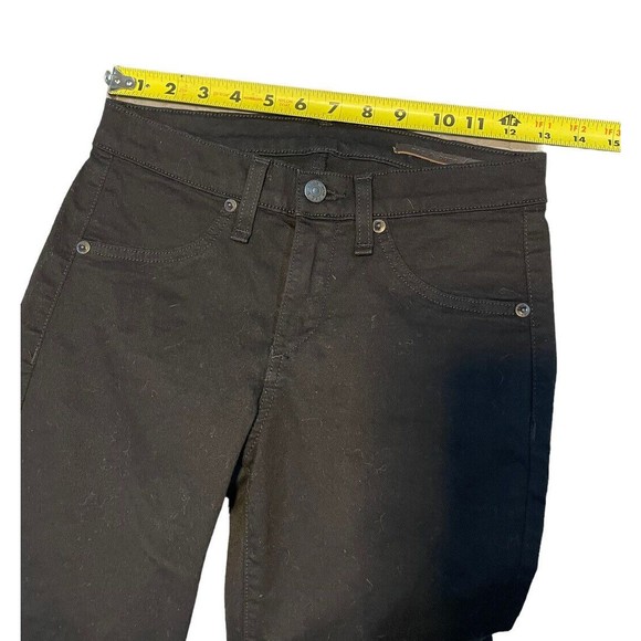 Rag & Bone Jean Womens Leather Mid-Rise Skinny Leg Jeans Pants Black Size 25 - Picture 8 of 16